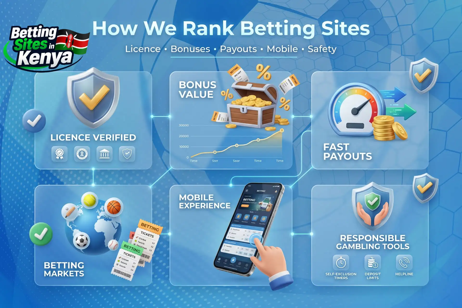 Criteria used to evaluate betting platforms in Kenya